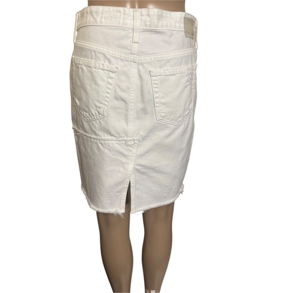 Ag Adriano Goldschmied white Knee-Length Pencil Skirt - Picture 2 of 6